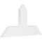 Ekena Millwork Portland Architectural Grade PVC Gable Bracket, 36"W x 19 1/2"H x 2"D x 6"F, 13/12 Pitch GBP036X20X0206POR00 - alternate 1